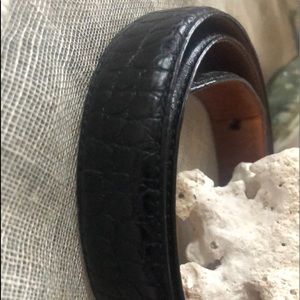 Ralph Lauren Navy Blue Leather croc embossed  Belt